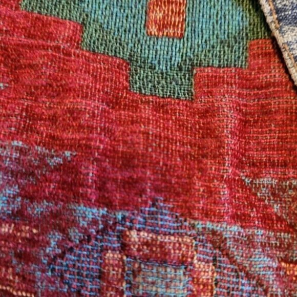 Vintage North River Southwest **Tapestry Denim Jacket** Small - Picture 7 of 13